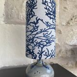 Vintage glazed stoneware lamp
