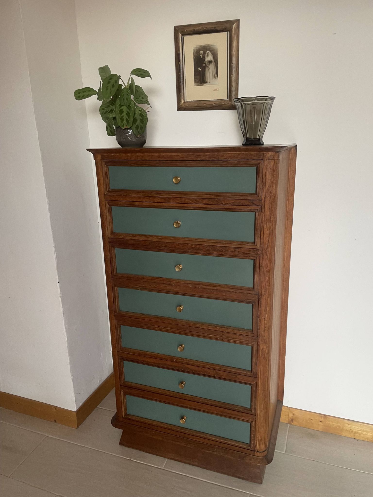 Secrétaire en bois rénové