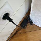 Black floor lamp