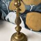 Opaline brass lamp