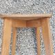 Vintage wooden stool compass feet