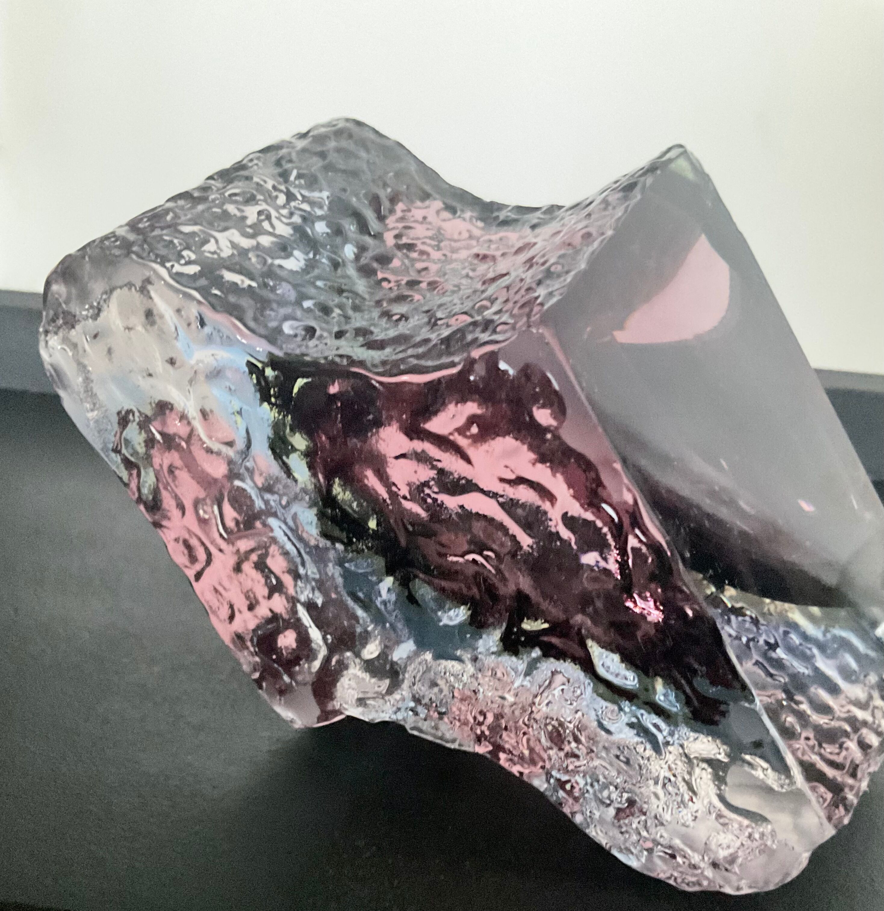Duo Murano vase and ashtray by Alessandro Mandruzzato 60s
