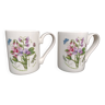 2 mugs Botanic Garden Portmeirion, faïence anglaise