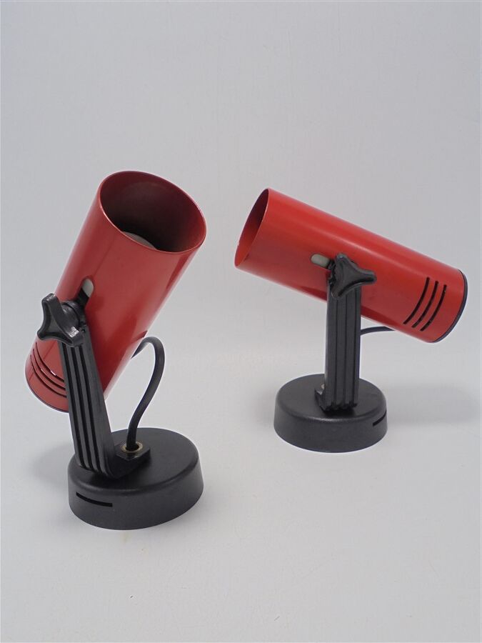 Pair of red vintage spots