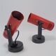 Pair of red vintage spots