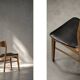 Ensemble de 4 chaises de salle à manger vintage mi-siècle danoise modernes en hêtre et teck.