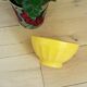 Yellow ceramic bowl