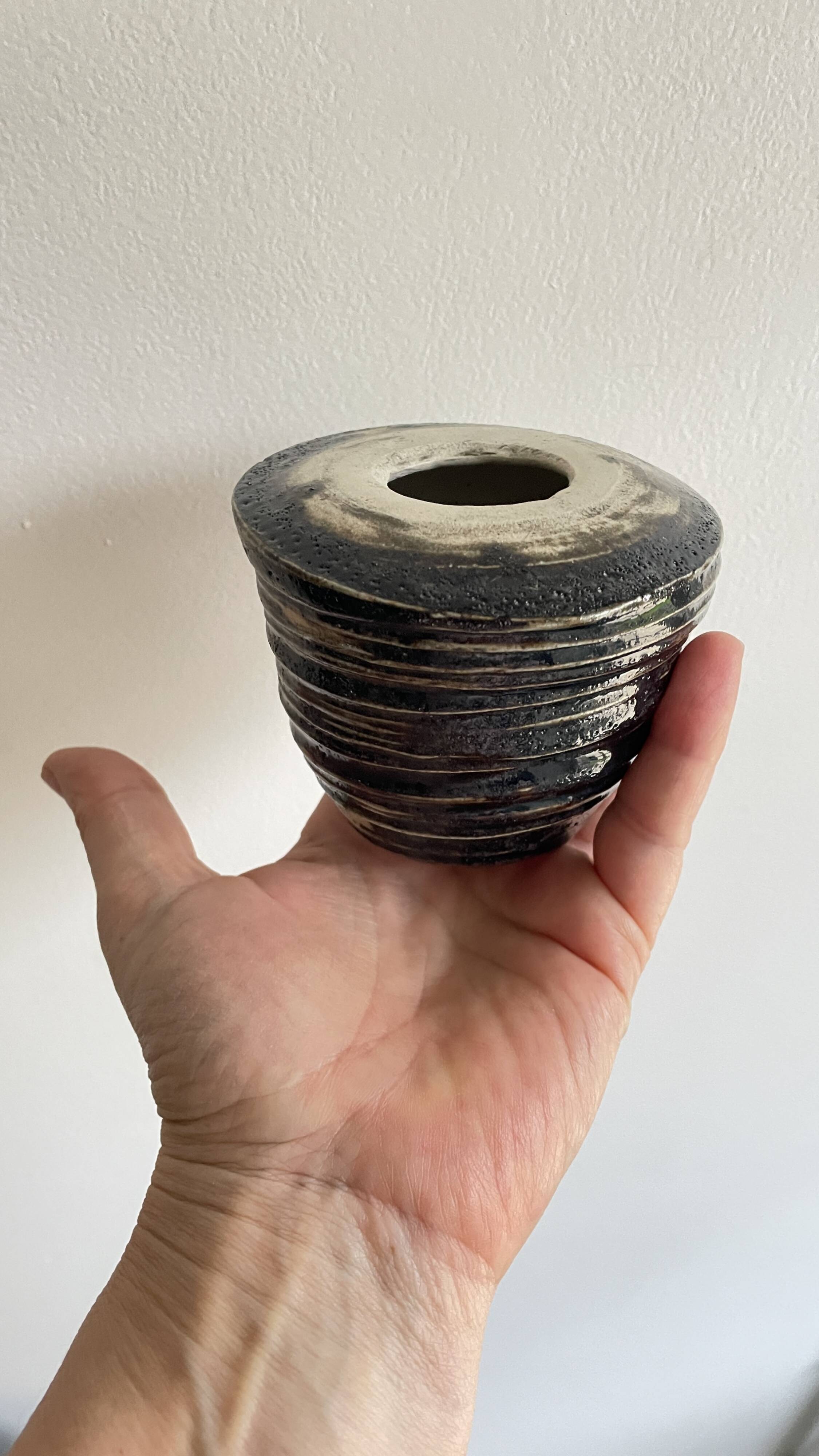 Vintage Brutalist Handmade Vase