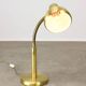Vintage Italian Brass Gooseneck Table Lamp