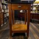 Vintage wooden high table / bar table / side table