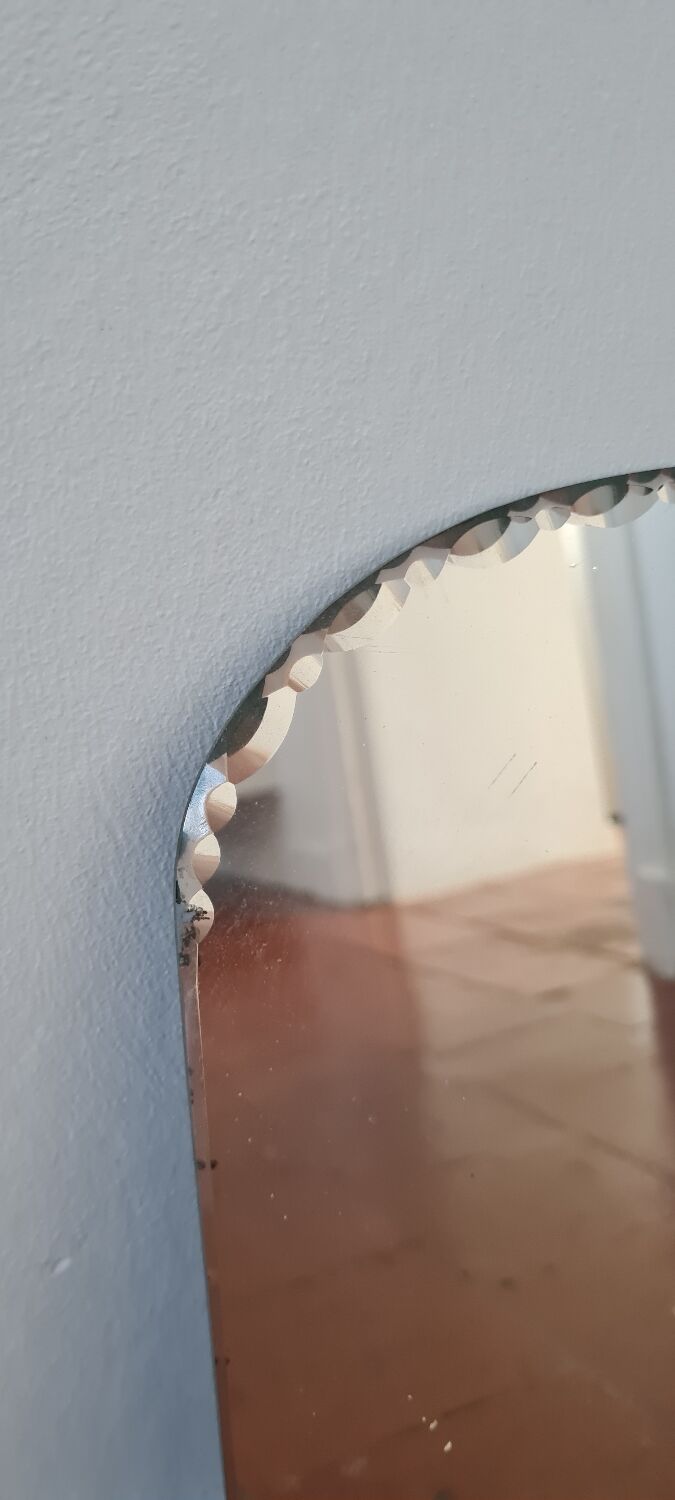 Art deco beveled mirror