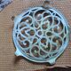 Round cast iron underside