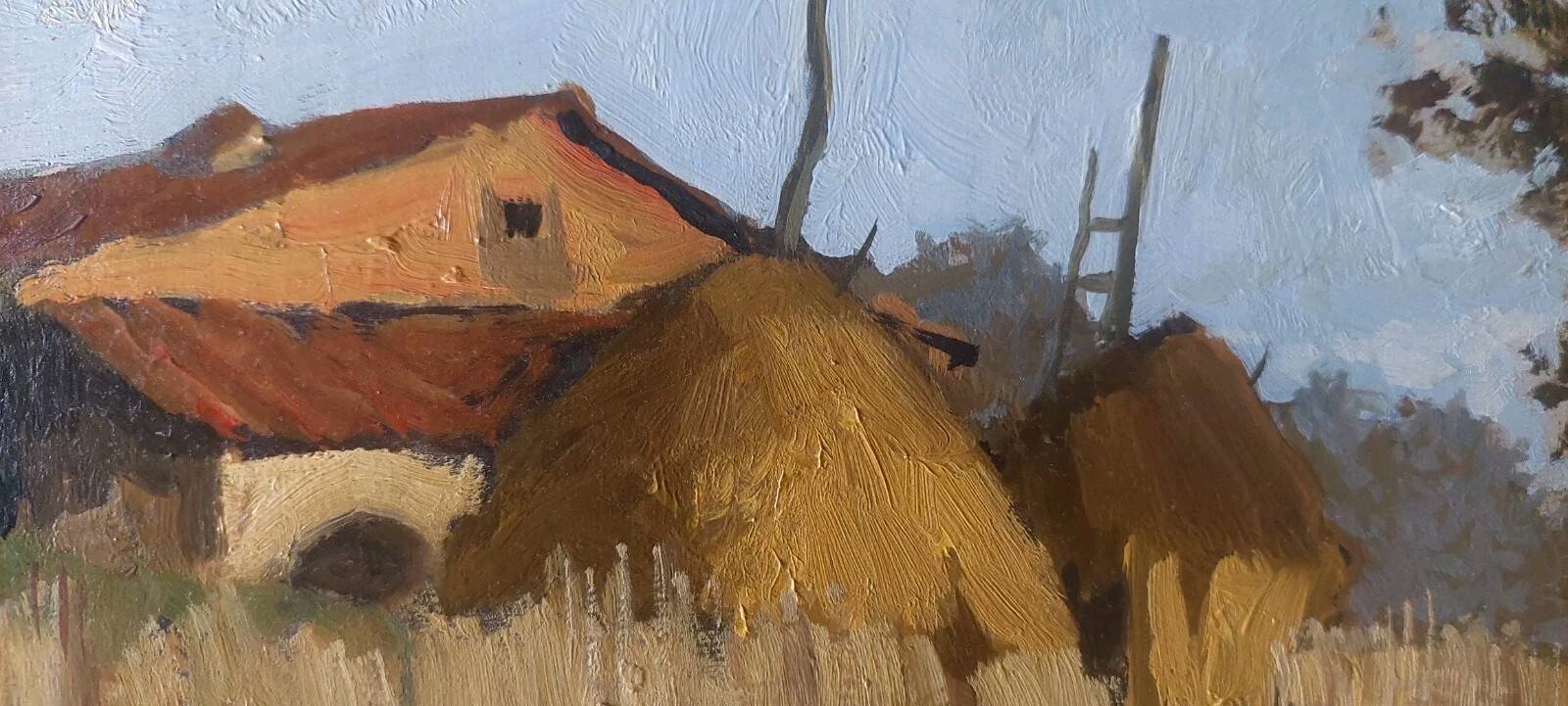 Oil painting Francesco Maria Pieri, labronica 60s/70s