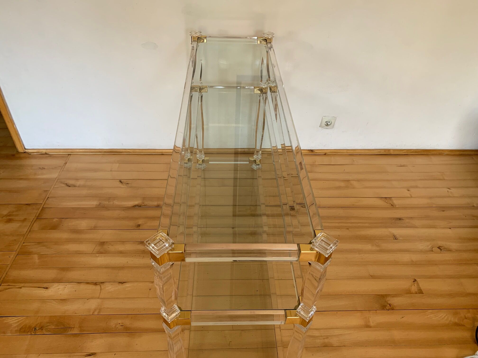 Lucite console Orsenigo 1970s