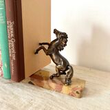 Marble bookend, horse décor