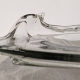 Fruit bowl or XXL pocket emptier in Murano glass, Italy circa 1970.