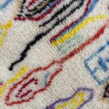Large moroccan berber rug 200x290 cm – beni m'rirt