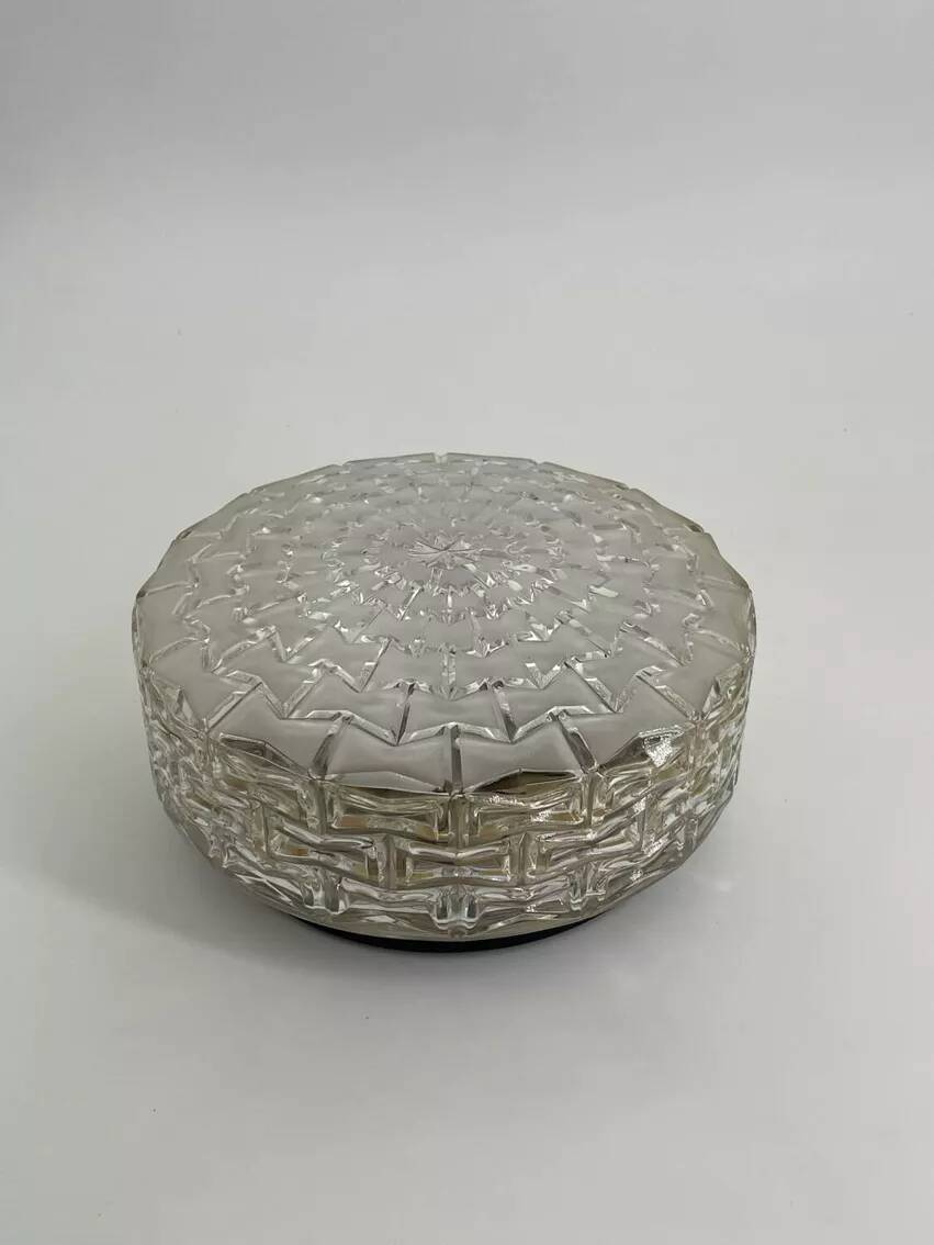 Glass ceiling light, 1960s