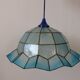 Suspension in blue mother-of-pearl and brass 70s