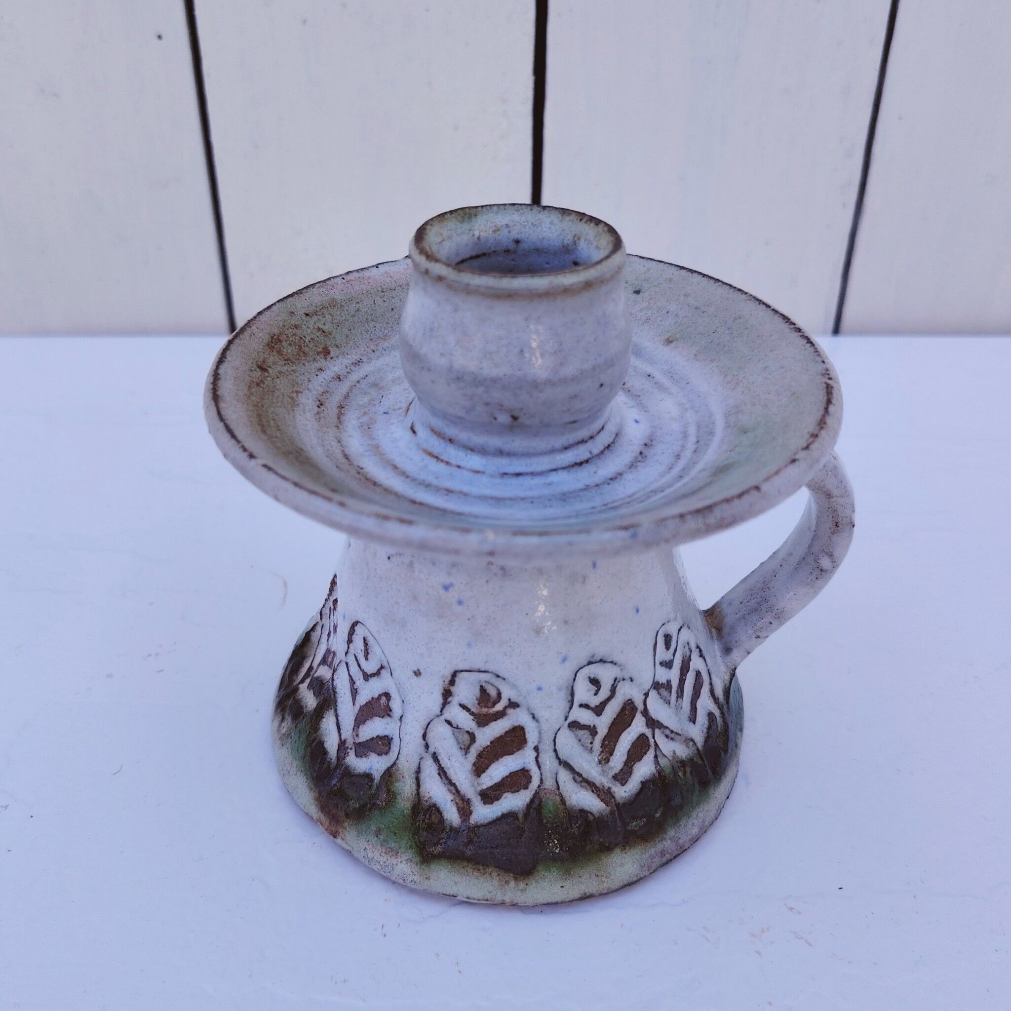 Ceramic candlestick, Albert Thiry, vintage