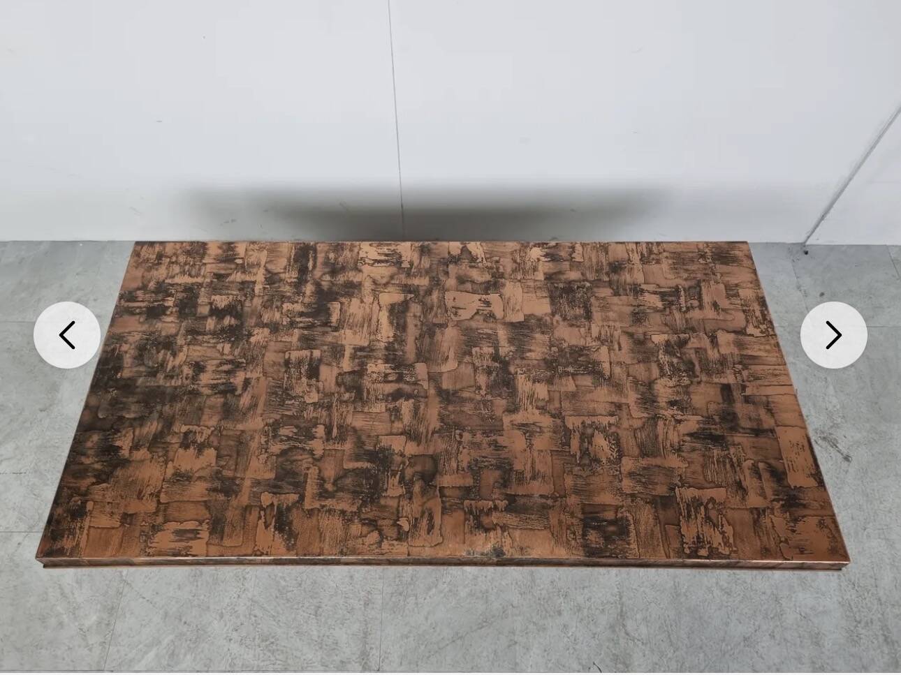 Brutalist table from the 1970s.