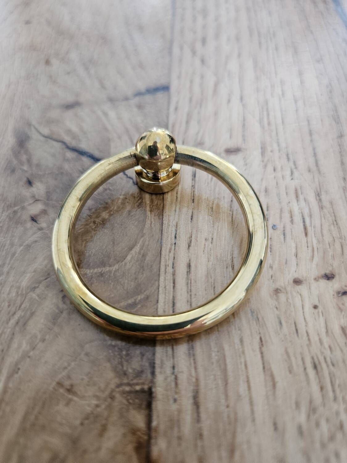 Polished brass bail rings