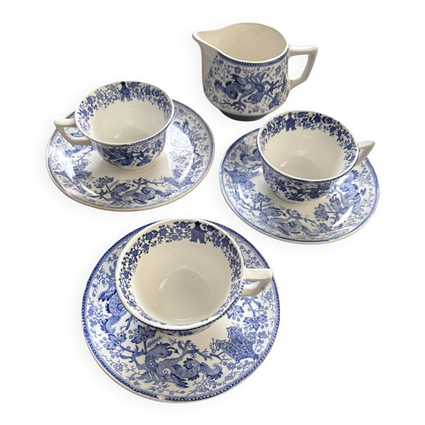 Service Petit-Déjeuner Boch La Louvière – Modèle Dragon Bleu