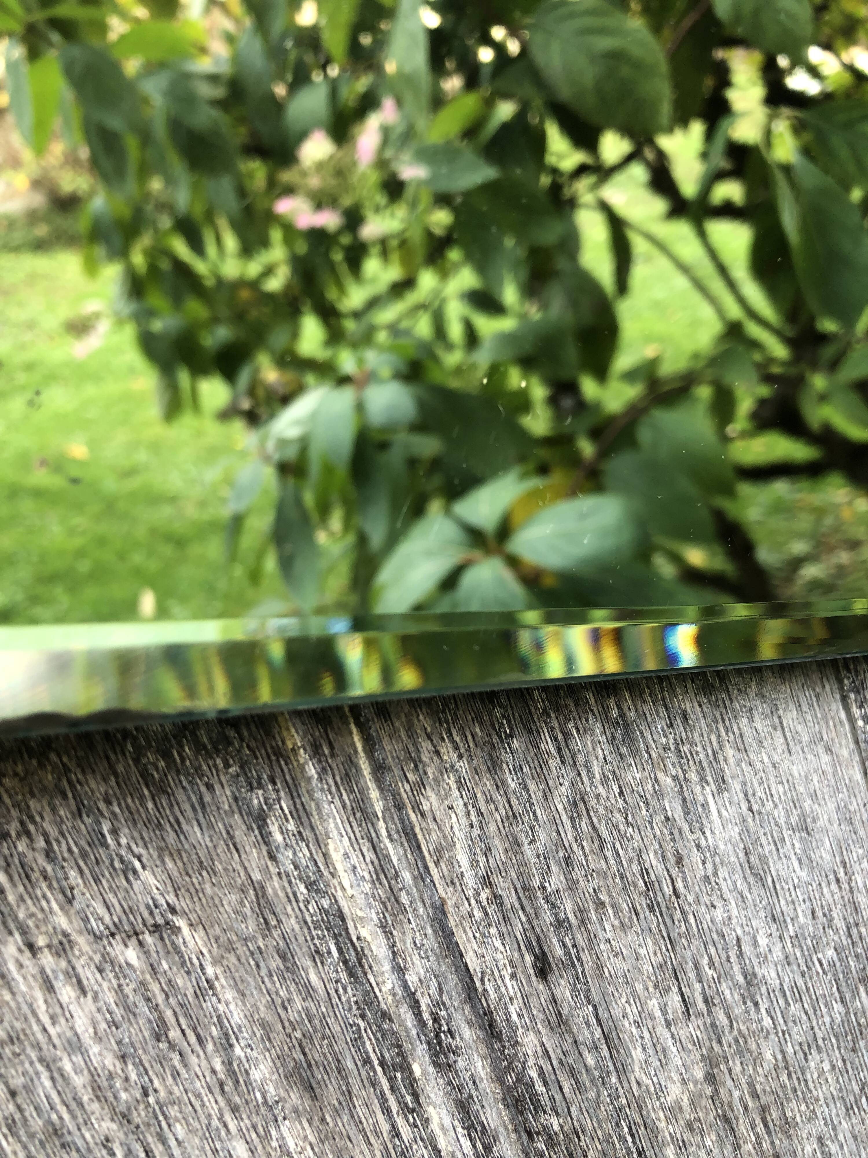 Hexagonal art deco mirror, 100x50 cm