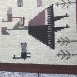 Swedish flat weave rug 1950