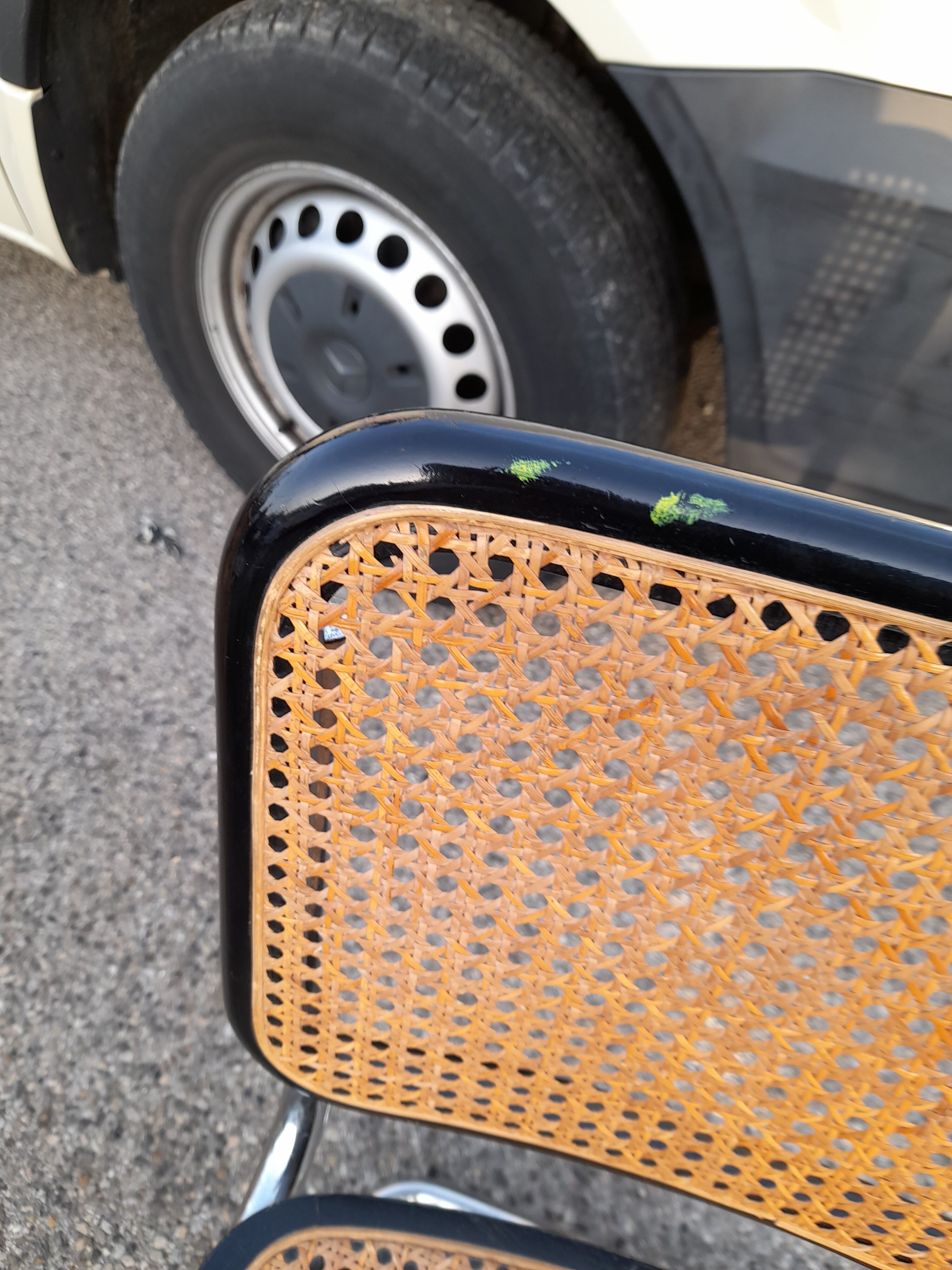 Pair of Chairs Marcel Breuer Cesca B32 italy