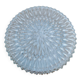 Cut transparent glass ceiling light