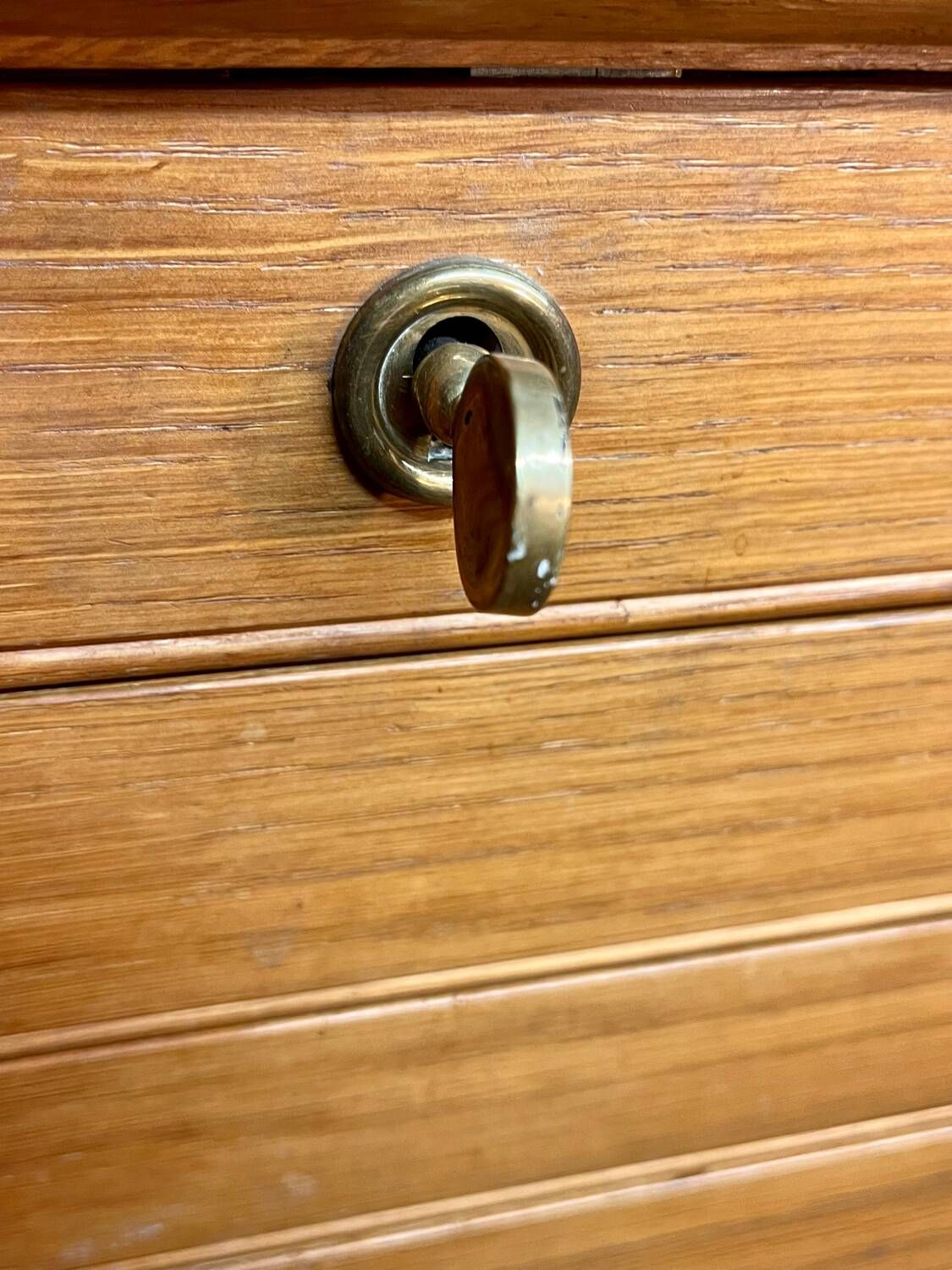 Argentier for cutlery Christofle Ercuis 186 art deco pieces in oak