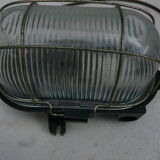 Bakelite window and industrial glass wall light