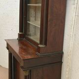 Empire mahogany showcase and mahogany veneer XIX century