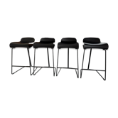 4 tabourets design BCN noirs