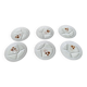 6 compartment plates in porcelain Sarreguemines France