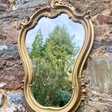 Louis XV style gilded mirror