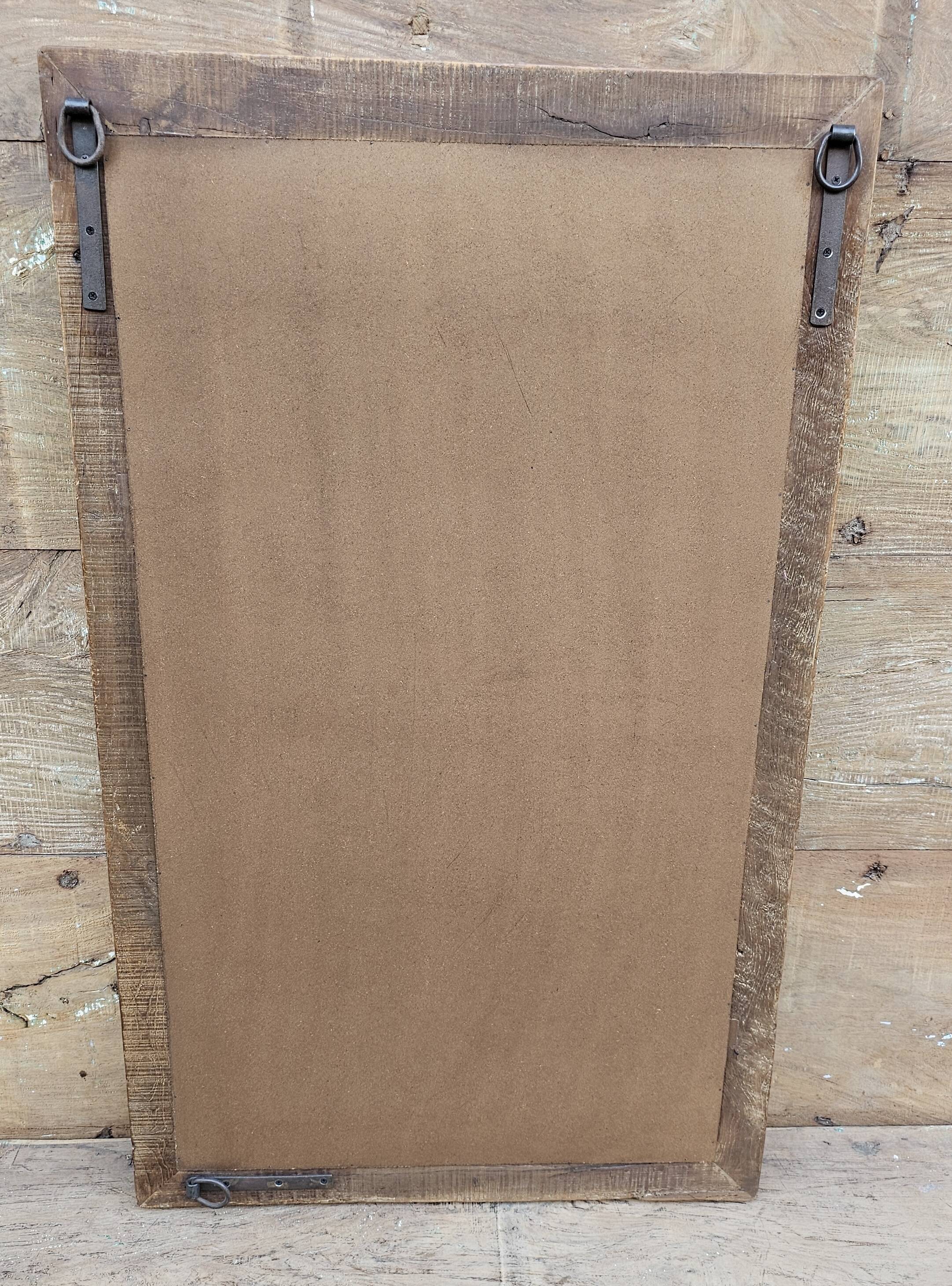 Burmese teak mirror