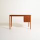 Scandinavian teak desk with sliding drawers, 1960s