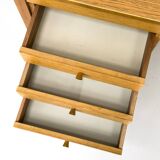 Oak Desk with Three Drawers from Domino Møbler, 1970s