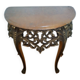 Half-moon side table