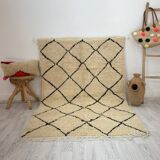 Handmade wool berber rug 200 x 100 cm