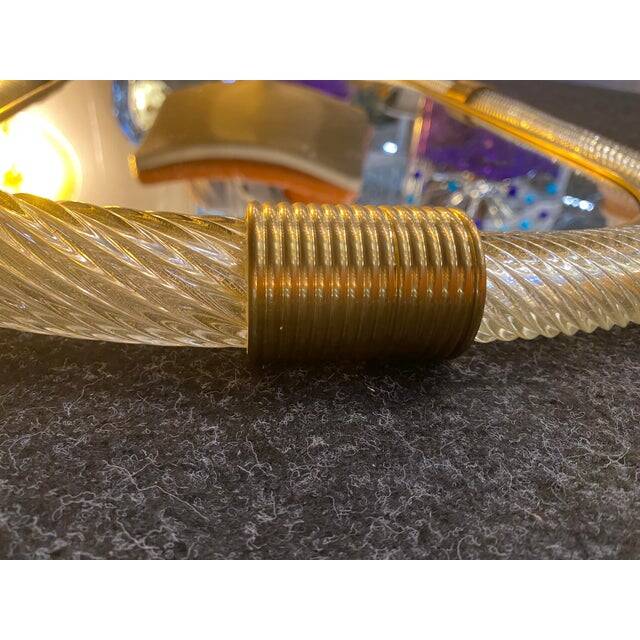 Venetian "Torgiglione" Murano Glass Wall Mirror in Barovier Style