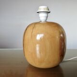 Elm lamp, French work, 70s-80s