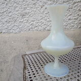 Soliflore vase in opalescent vintage annees glass