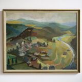 Landscape painting valley