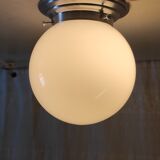 Art Deco ceiling light or wall sconce with opaline globe, diameter 15 cm - mid 20th century.