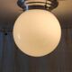 Art Deco ceiling light or wall sconce with opaline globe, diameter 15 cm - mid 20th century.