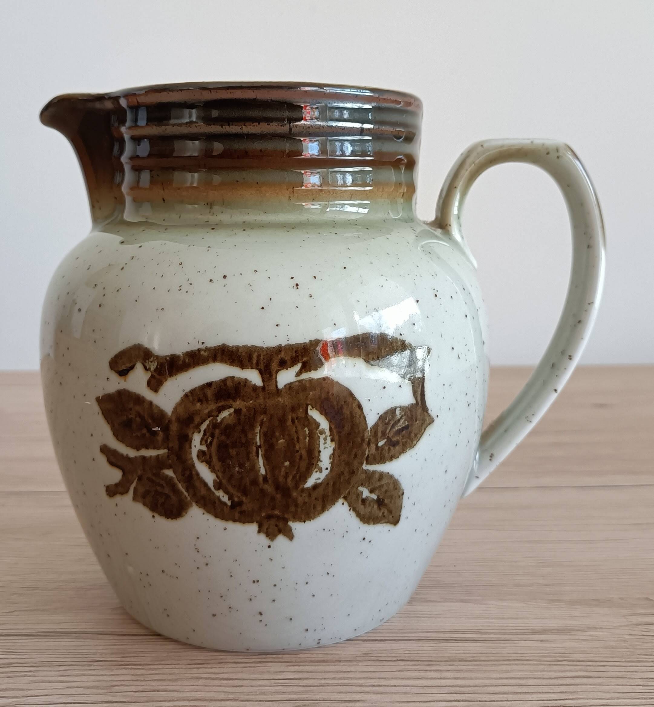 Bareuther Bavaria pyrite stoneware pitcher from the 70s