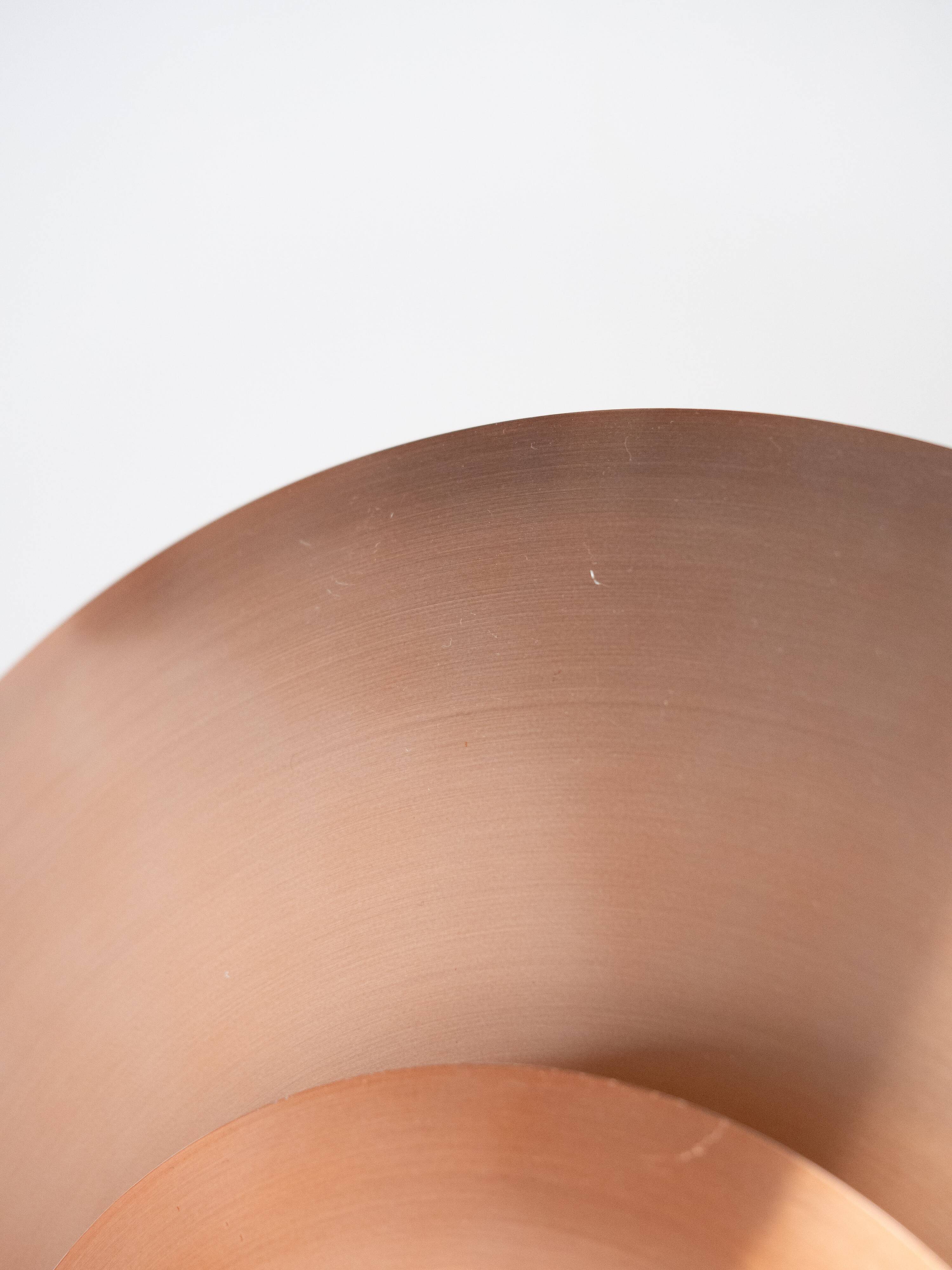 Danish vintage 1980s copper lamp